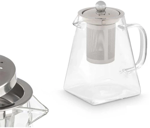 Τσαγιέρα γυάλινη με φίλτρο 550ml/12,1x12,1x8,8cm