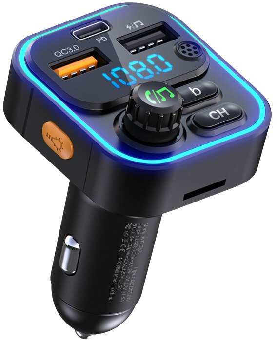 FM Transmitter WK WP-C52,με 3 Θέσεις Φόρτισης και Mp3 Player