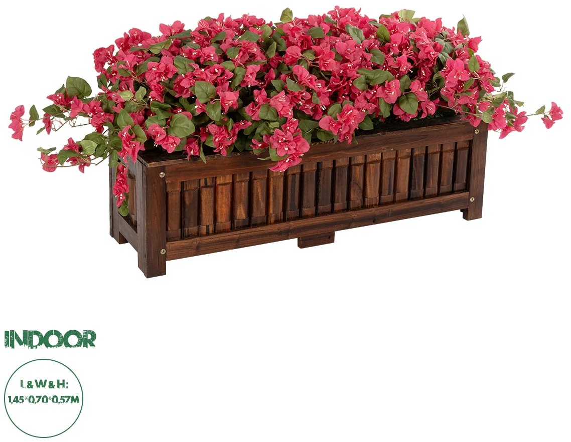 20666 GloboStar®  Artificial Garden BOUGAINVILLEA PLANT 20666 Τεχνητό Διακοσμητικό Φυτό Μπουκανβίλια Π145 x Μ70 x Y57cm