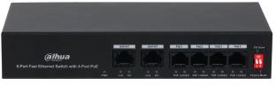 Switch|DAHUA|PFS3006-4ET-36|PoE ports 4|36 Watts|DH-PFS3006-4ET-36