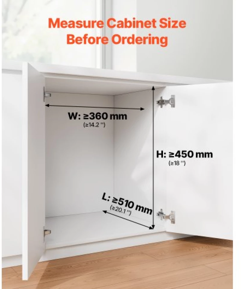 VEVOR Double 20Lx2 Pullout Waste Container Under Cabinet Kitchen Bin Trash Can