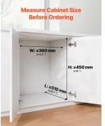 VEVOR Double 20Lx2 Pullout Waste Container Under Cabinet Kitchen Bin Trash Can