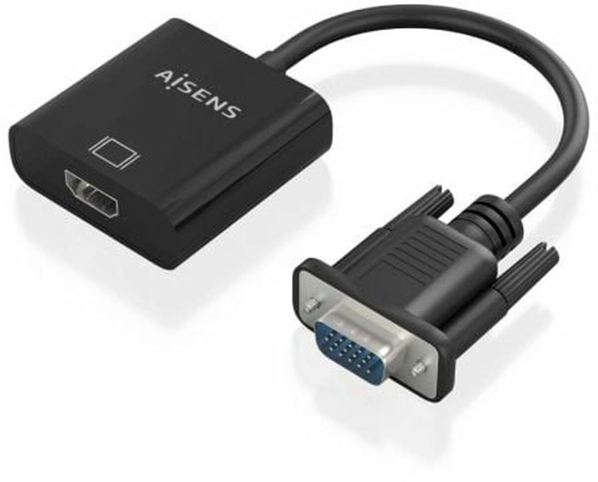 Αντάπτορας HDMI σε VGA Aisens A115-0873 20 cm Μαύρο