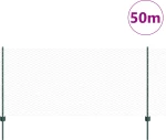 Πάνελ Φράχτη vidaXL 11 τεμάχια U-Channel Πράσινο 100 εκ Ατσάλι