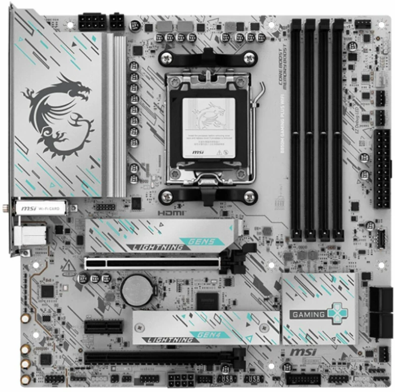 Μητρική Κάρτα MSI B850M GAMING PLUS WIFI6E Intel Wi-Fi 6 AMD AM5 AMD B850
