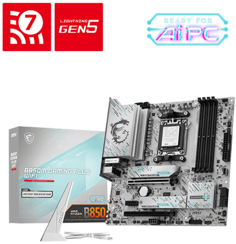 Μητρική Κάρτα MSI B850M GAMING PLUS WIFI6E Intel Wi-Fi 6 AMD AM5 AMD B850