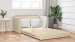 vidaXL Καναπές Κρεβάτι 2 σε 1 Κρεμ 124x71x78 cm Ύφασμα