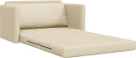 vidaXL Καναπές Κρεβάτι 2 σε 1 Κρεμ 124x71x78 cm Ύφασμα