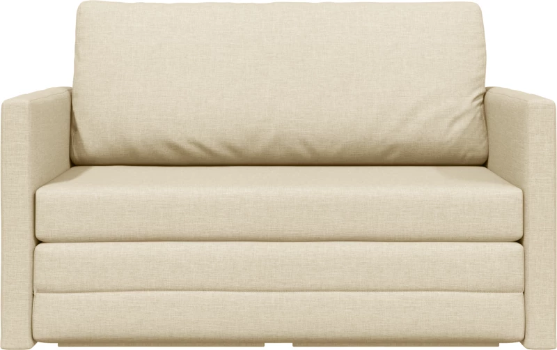 vidaXL Καναπές Κρεβάτι 2 σε 1 Κρεμ 124x71x78 cm Ύφασμα
