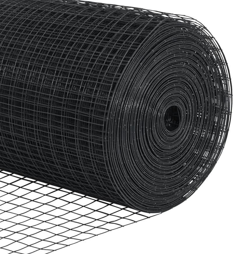 vidaXL Γκρι Συρμάτινος Φράχτης 0.8x25 μ Ατσάλι