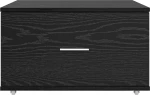 vidaXL Ντουλάπα Συρταριών Μαύρη βελούδα Επεξεργασμένο ξύλο Συμπαγής