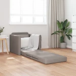 vidaXL Καθιστικό Κρεβάτι 2-σε-1 Ταπέ 74x77x81 εκ Ύφασμα