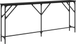 vidaXL Τραπέζι Κονσόλας Μαύρης Δρυός 180x23x75 εκ. Κατασκευασμένο Ξύλο
