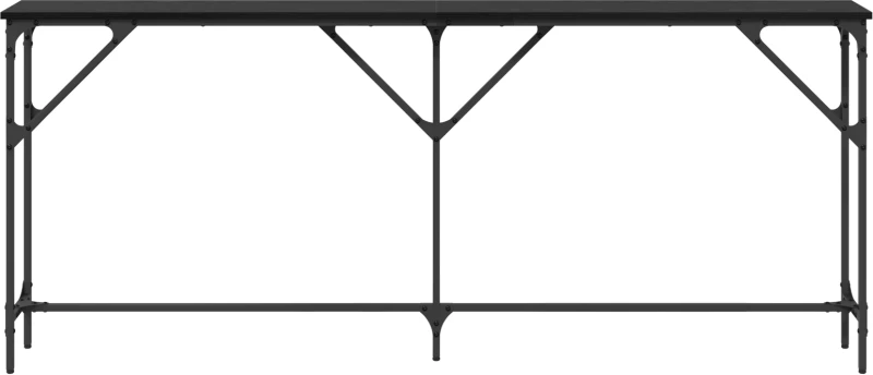 vidaXL Τραπέζι Κονσόλας Μαύρης Δρυός 180x23x75 εκ. Κατασκευασμένο Ξύλο