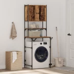vidaXL Ντουλάπα Πλυντηρίου Παλιό Ξύλο 68x48.5x194 εκ.