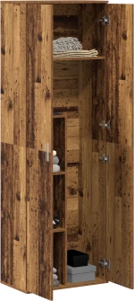 vidaXL Υψηλή Ντουλάπα Παλιό Ξύλο 60x35x180 cm Κατασκευασμένο Ξύλο