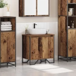 vidaXL ντουλάπι νιπτήρα παλιό ξύλο 60x35x50 εκ. Κατασκευασμένο ξύλο