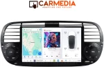 CARMEDIA CMTDU4087-3 OEM 7'' FIAT 500 2007-2015 BLACK