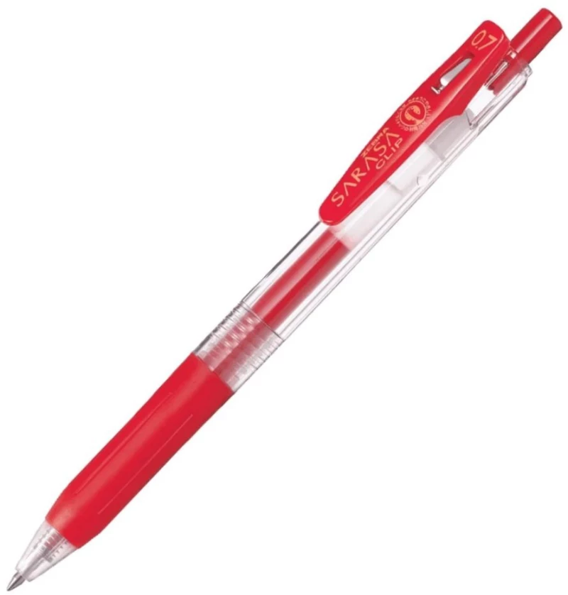 Zebra Sarasa Clip Gel Pen 0.7 Κόκκινο (ZB-14323) (ZEB14323)