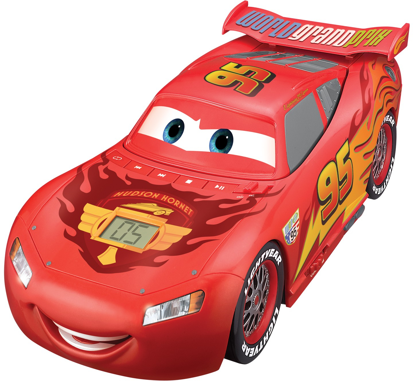 eKids Cars Lightning McQueen CD Vroombox - Φορητό CD Player με ραδιόφωνο CR-430 Κόκκινο
