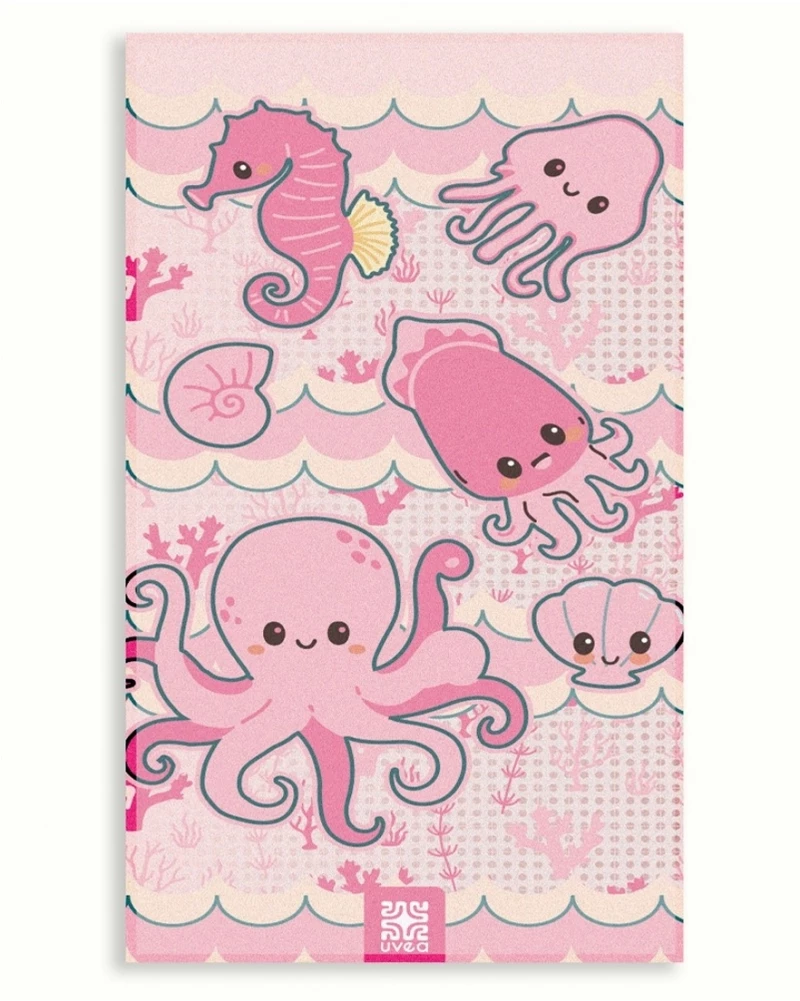 Uvea Πετσέτα Θαλάσσης Wallis Baby Pinksea 140x70 εκ.