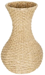 Βάζο Πλεκτό Sandiago 21234 25x25x40cm Beige GloboStar Ξύλο