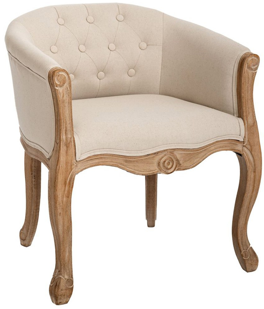 Πολυθρόνα Επισκέπτη 89087 61x61x71cm Natural-Beige