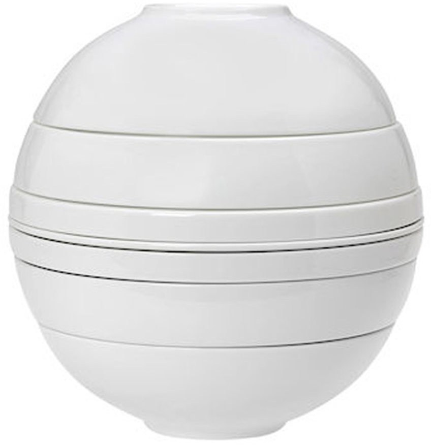 Σερβίτσιο Πιάτα Φαγητού Sphere (Σετ 7Τμχ) 26.064.07 White Cryspo Trio 7 τμχ Πορσελάνη