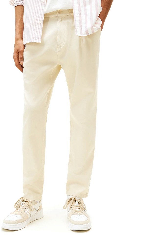 TOMMY HILFIGER TOMMY JEANS ISAAC LIGHT COTTON TAPERED FIT L.32 PANTS MEN ΜΠΕΖ (DM0DM21705-ACH32)