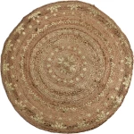 Χαλί 100% γιούτα στρογγυλό natural-gold 150cm Otto Almas 017.025