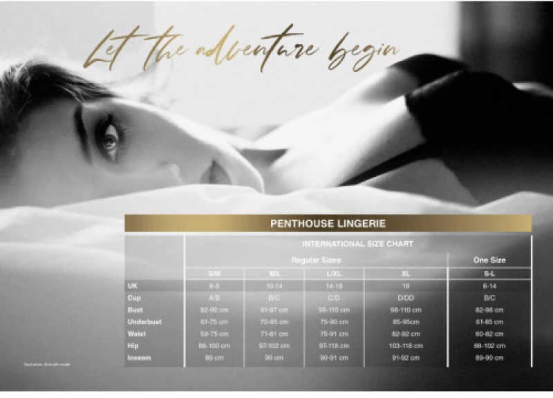 Σαγηνευτικό Δαντελωτό Άσπρο Εσώρουχο Penthouse Adore Me M/L