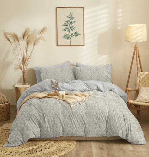 Σεντόνια Σετ "Marta" Dante Grey - Διπλό (205x260)