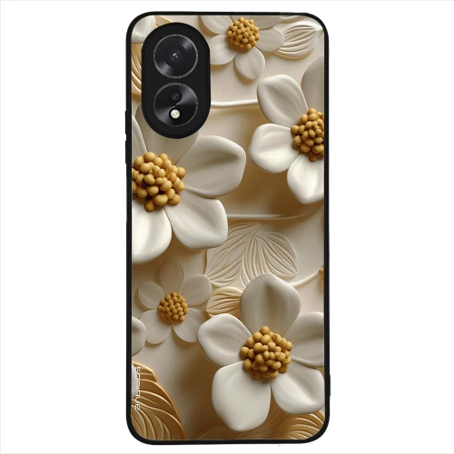 Θήκη Sonique 3D Flower Series για Oppo A38 Λευκό