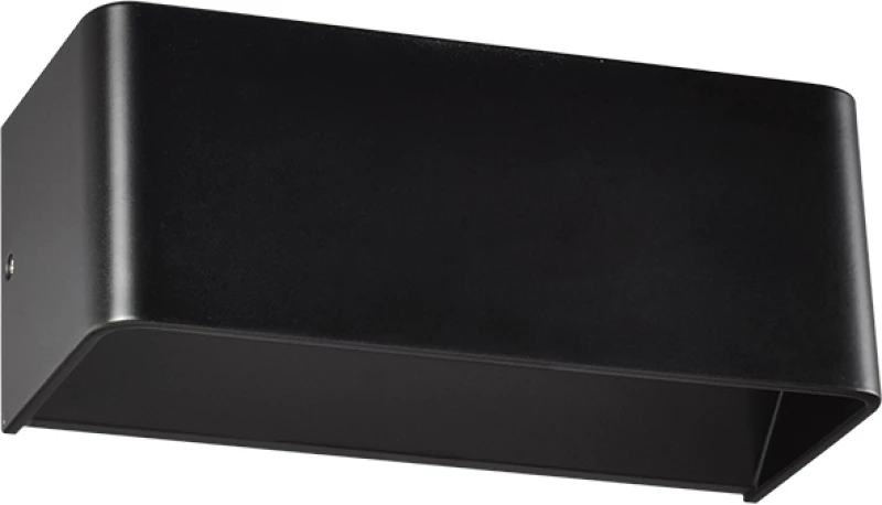Φωτιστικό Επίτοιχο Aca L35037LBK NEPHELE Μαύρο Ματ (Black Mat) 3000K