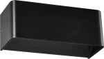Φωτιστικό Επίτοιχο Aca L35037LBK NEPHELE Μαύρο Ματ (Black Mat) 3000K