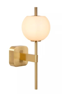 Φωτιστικό Επίτοιχο Lucide 04215-01-02 ELDA Χρυσό Χρώμα (Gold Coloured)|Λευκό (White)