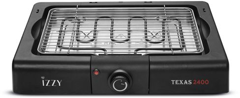 Izzy Επιτραπέζια Ηλεκτρική Ψησταριά Σχάρας 2400W BBQ Texas 2400 IZ-8102 Μαύρη 223785