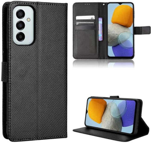 Για Samsung Galaxy M13 4G / M23 5G Diamond Texture Leather Phone Case (Μαύρο)