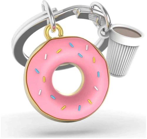 Μπρελόκ Μεταλλικό Metamorphose Donut & Coffee TM324-01