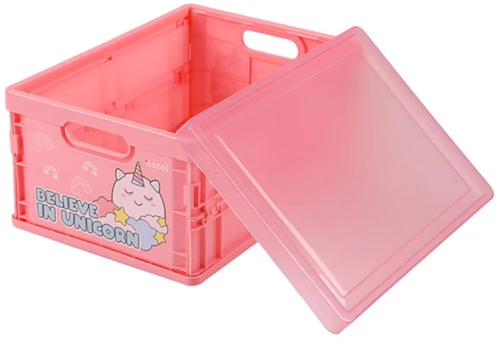 Κουτί Αποθήκευσης  i-Total Πλαστικό Pink Unicorn  30x21x15cm XL2702C