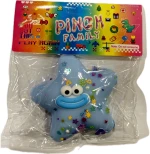 Antistress Taba Squishy Αστέρι με Strass μάτια & Χαμόγελο 9×7cm Γαλάζιο