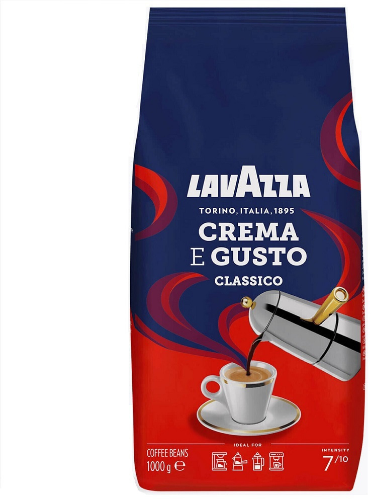 Lavazza Καφές Espresso Κόκκους Crema e Gusto Classico 1000gr