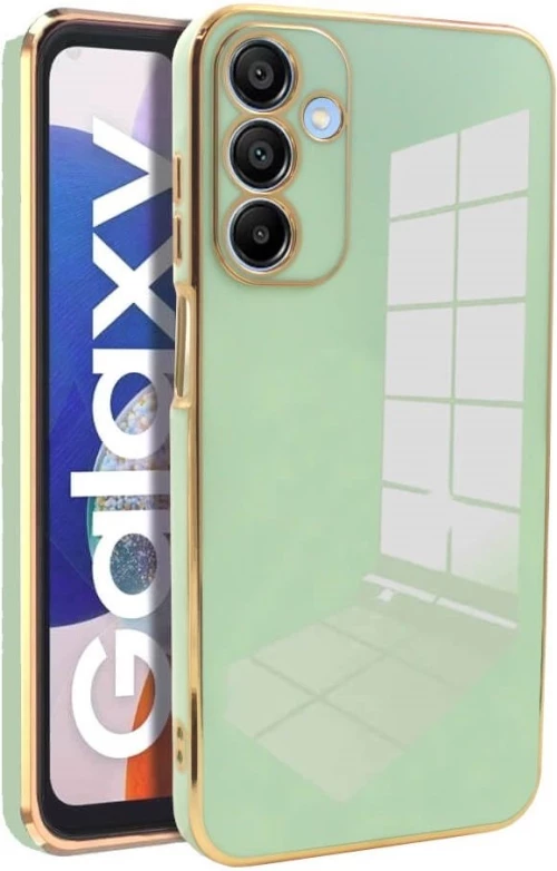 Θήκη Samsung Galaxy A15 Bodycell Gold Plated Σιλικόνης - Mint Green (5206015081309)