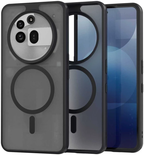 Θήκη Nothing Phone 3a Pro Spacecase Hybrid MagSafe Σκληρή Ημιδιάφανη με MagSafe - Black (5905719119096)