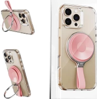 Βάση Στήριξης ESR HaloLock Suction Phone Mount Μαγνητική MagSafe με Βεντούζα / KickStand & Finger Holder - Pink (4894240240618)