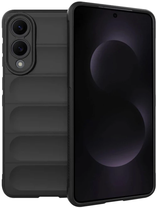 Θήκη Samsung Galaxy S25 Edge Techsuit Magic Shield Σιλικόνης - Black (5949419281172)