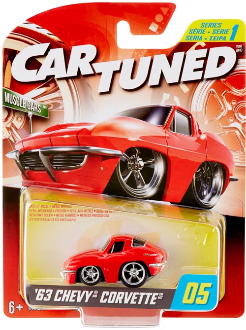 CAR-TUNED™ AYTOKINHTO ΣΕΙΡΑ 1 - '63 CHEVY CORVETTE ΚΟΚΚΙΝΟ (#594031-X1EUC)