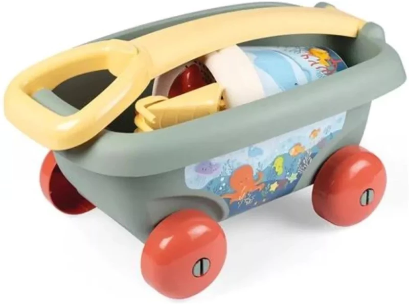 SMOBY LIFE ΚΑΡΟΤΣΑΚΙ ΠΑΡΑΛΙΑΣ ΜΕ ΚΟΥΒΑΔΑΚΙ ΚΑΙ ΑΞΕΣΟΥΑΡ (#867034)