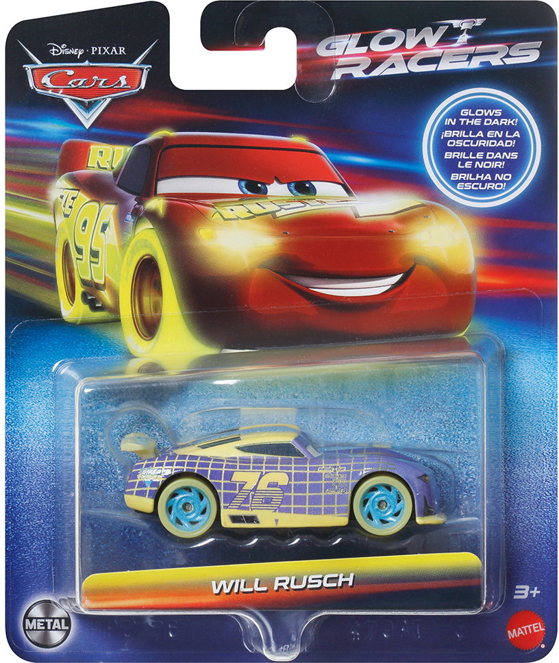 DISNEY AND PIXAR CARS ΑΥΤΟΚΙΝΗΤΑΚΙ NIGHT RACING - WILL RUSCH (#HVF08)