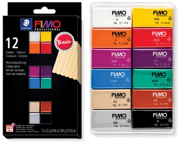 Πηλός Fimo Professional Σετ Basic 12τμχ 8043 C12-1 Basic